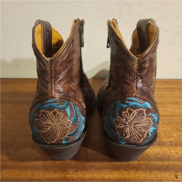 OLD GRINGO embroidered low boots booties size 10 Erin 5” shooties - Picture 7 of 10